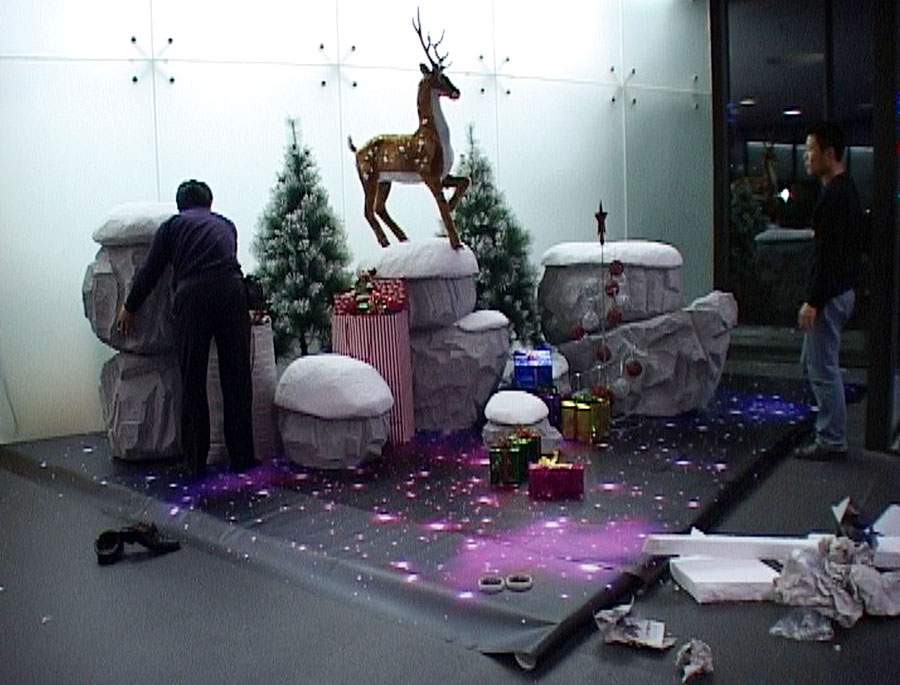 萬(wàn)科圣誕節(jié)氛圍營(yíng)造-萬(wàn)科總部布置開始7