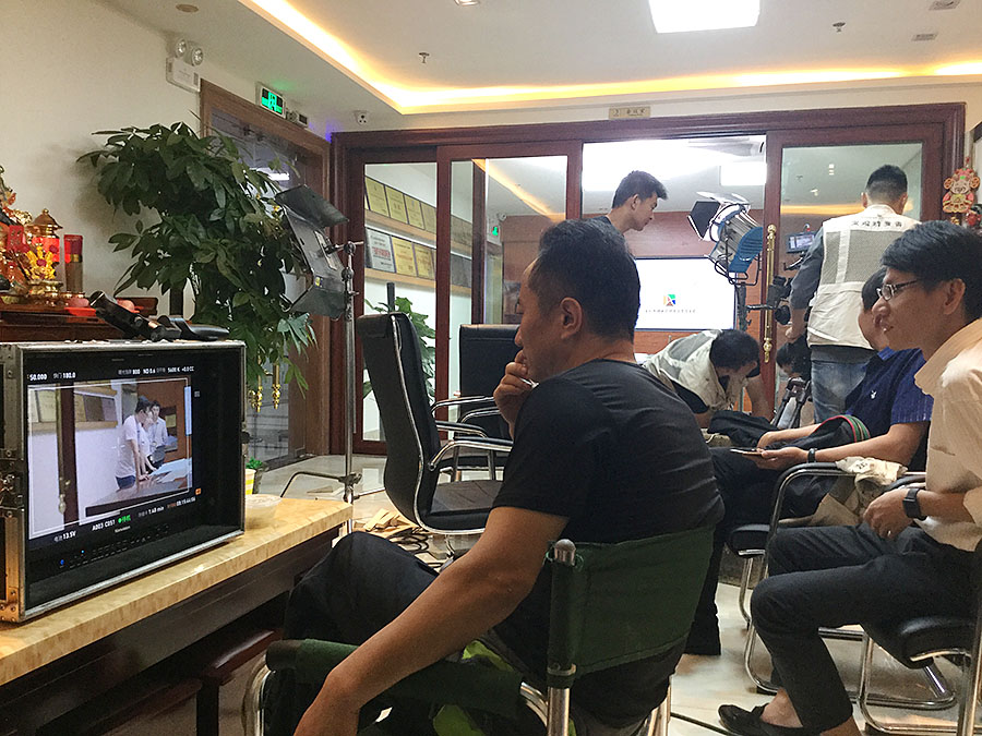 綠奧環(huán)境企業(yè)專題片拍攝現(xiàn)場(chǎng)