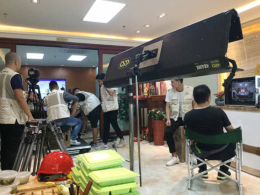 綠奧環(huán)境企業(yè)專題片拍攝現(xiàn)場(chǎng)