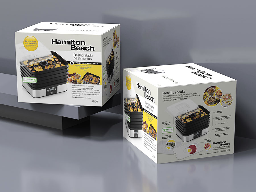 黑眼睛廣告為漢美馳設(shè)計的果干機(jī)包裝效果